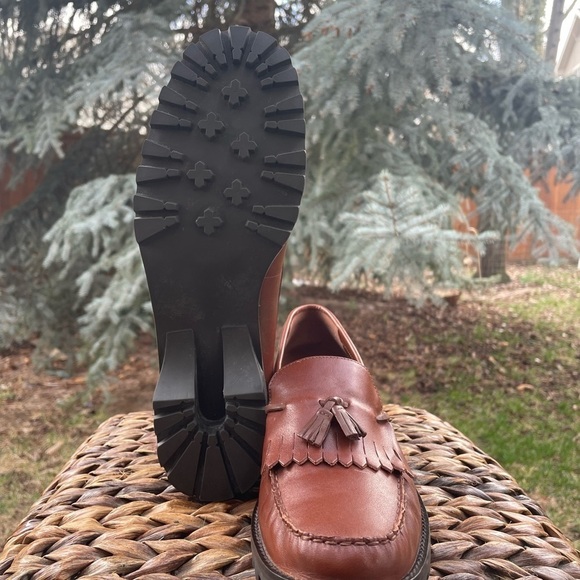 NEW Naturalizer Kilty Moccasin Inspired Cognac Leather  Slip on Penny Loafer 11 - Picture 11 of 13